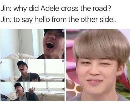 Jin oppa why? XD, Kpop Memes