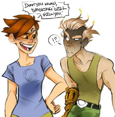 Tracer x fem reader- The Message  Overwatch One Shots (Requests
