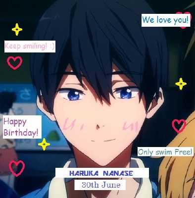 free iwatobi swim club haru smile