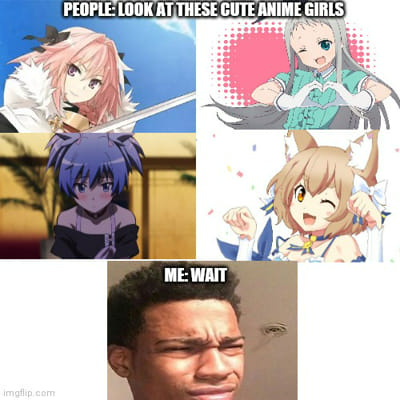 Cute anime girl : r/memes