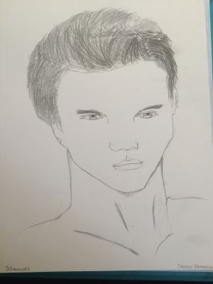 Taylor Lautner Drawing by Emily Maynard - Pixels