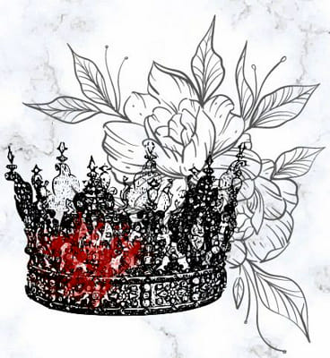 A drawing of Technoblade's crown I made a while ago. Rest in Peace