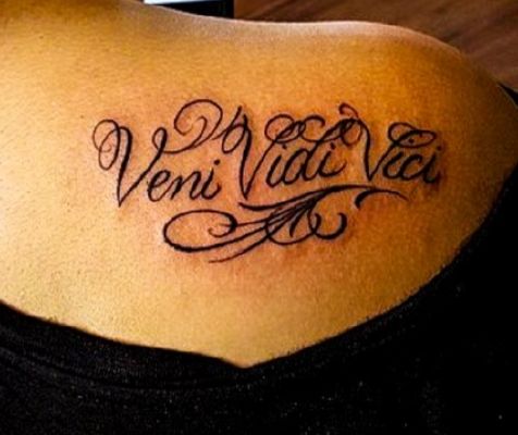 Tattoo Tuesday: Hands in Arms – VENI, VIDI