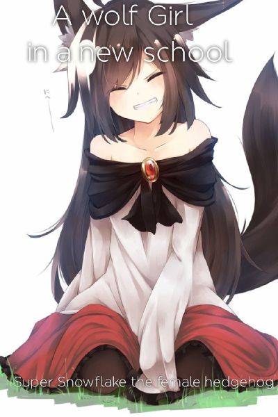 Download Cute Anime Wolf Girl Enjoys Strolling in Nature Wallpaper |  Wallpapers.com