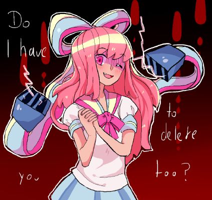 Yandere simulator and Cherryberry crossover by AskYandereFellSans
