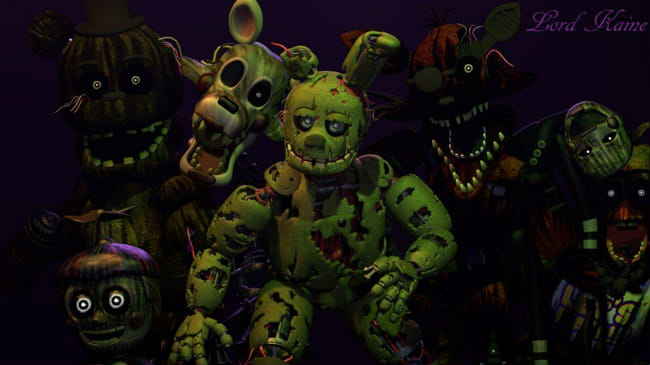 Which character are you from fnaf 3 - Quiz