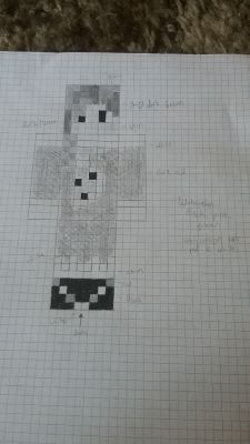 minecraft drawings on graph paper