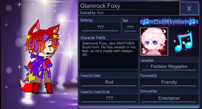 Character Profile - Foxy