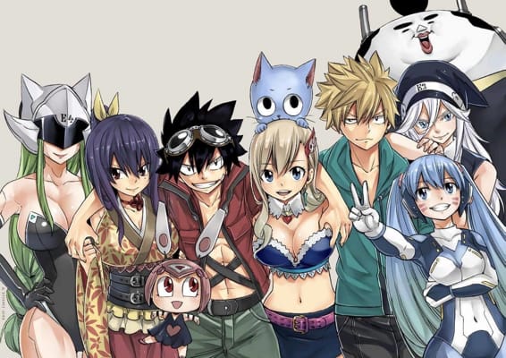 Happy and Other Fairy Tail Character Designs in Edens Zero