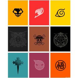 HD anime symbols wallpapers | Peakpx