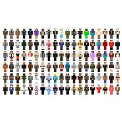 famous minecraft players skins