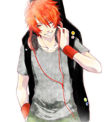 Anime Guy With Orange Hair And Green Eyes