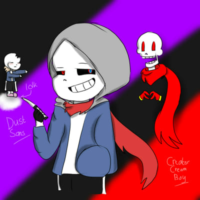 ❤Horror sans, 💜Dust sans : r/UndertaleAU