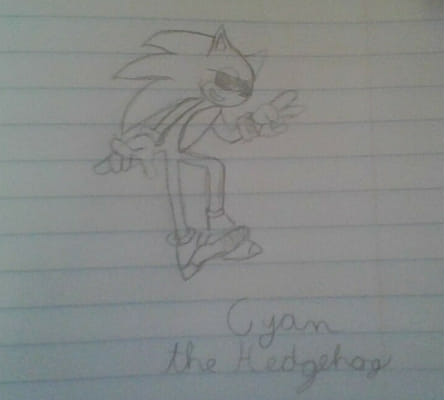 cyan the hedgehog and sonic