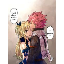 fairy tail natsu and lucy kiss episode