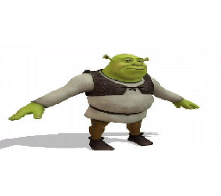 Shrek T pose | Sticker