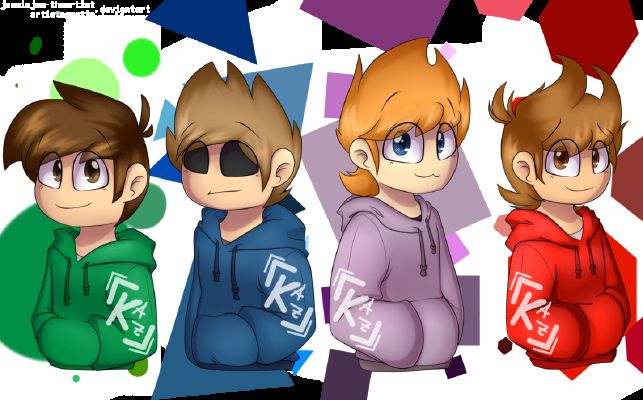 Edd takes care of baby Tom, Matt, and tord 