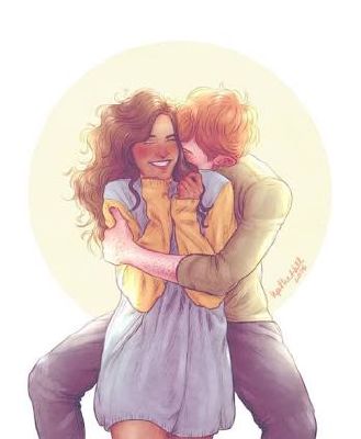 lavender brown and ron weasley kissing