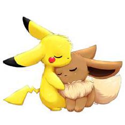 pikachu and eevee love