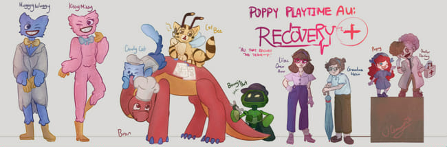 Poppy Playtime characters according to my design(human version)-I used an  app where I usually create my oc's. : r/PoppyPlaytime