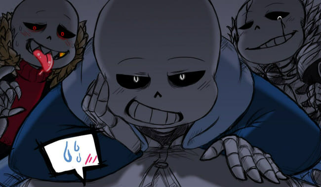 Tragic ded of Dust - meme - (Happy Birthday Dust!Sans and Science!Sans) 