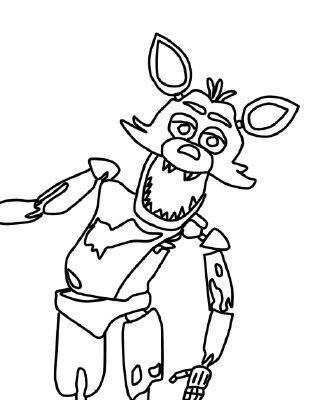 foxy the pirate coloring pages