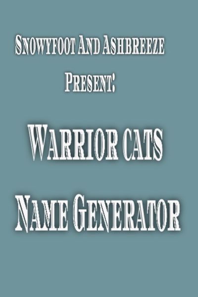 CH Warrior Name Generator