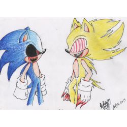 Fleetway Super Sonic vs Sonic.EXE