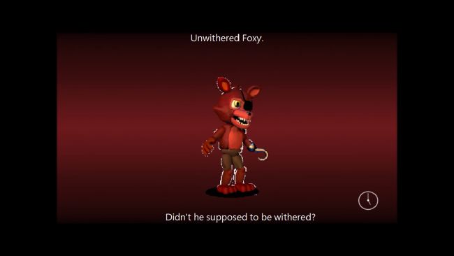 Unwithered fixed foxy