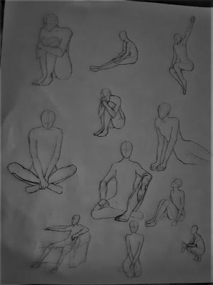 Sitting pose drawing : r/learntodraw