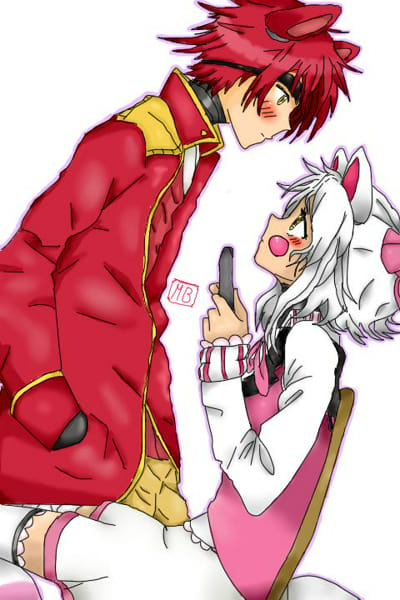 Anime human mangle/toy foxy