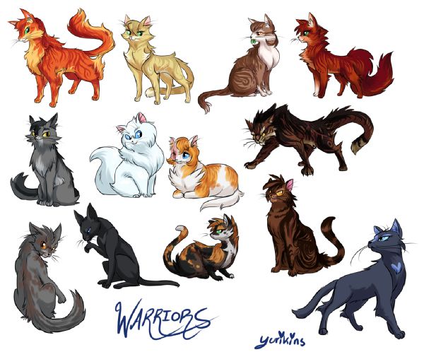 my top 10 cats! it really shows my ability to never remember background  characters : r/WarriorCats