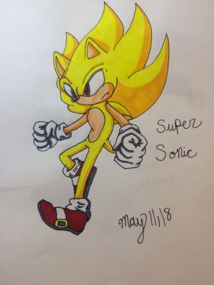 Super Sonic Pencil by A-Vegetarian-ZOMBIE on DeviantArt