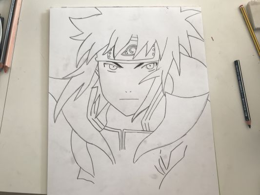 Learn How to Draw Minato Namikaze from Naruto (Naruto) Step by Step :  Drawing Tutorials | Naruto drawings easy, Naruto drawings, Naruto