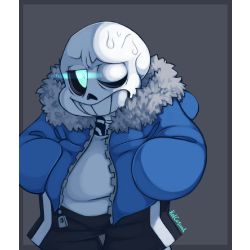 Nightmare Sans x Dead Ghost Friend Listener (requested by  Gotturnedintoadonut) 