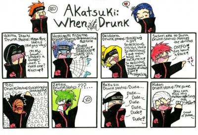 Akatsuki When Drunk | Naruto Funny Pictures | Quotev