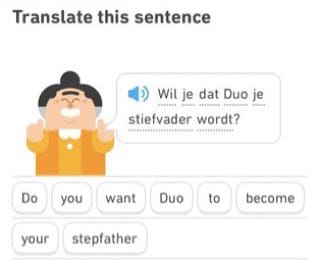 Cursed Duolingo Sentences - Quiz | Quotev