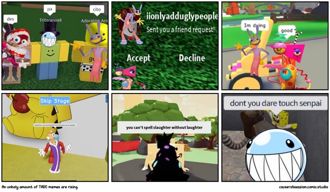 More Cursed Roblox memes - Comic Studio