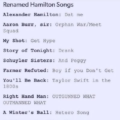 Hamilton clearance the song