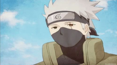 Naruto Kakashi Cute Smile GIF