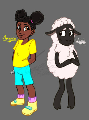 ArtStation - amanda the adventurer amanda and wooly