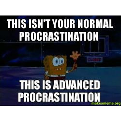 college procrastination meme