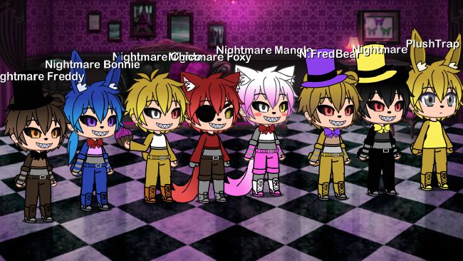 Coksi🌱 on X: the nightmare gang's all here #fnaf #fnaf4