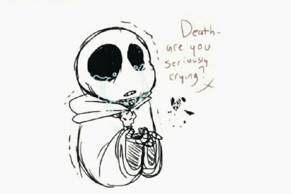 História I don't like to see you crying(Reaper sans x reader) - O