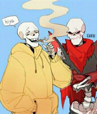 Uf! Sans x Us! Papyrus One-shot