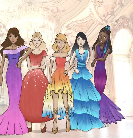 KOTLC girls as DIsney Princesses