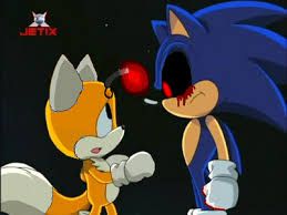 Creepypasta Tails Doll confronts at Sonic R Tails by Abbysek on