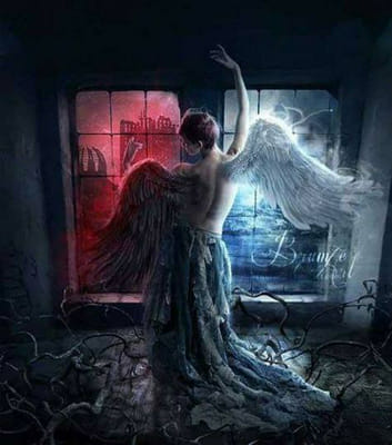 Heard of your Ghost  Fantasy art, Angel art, Fallen angel