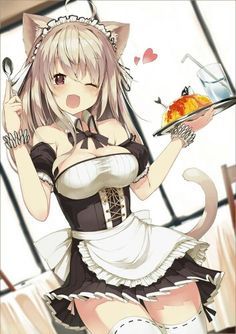 Adorable Maid Kitty Cat | My Fave Neko Anime Cat Girls | Quotev