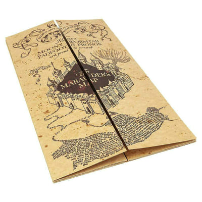 Harry Potter Wand Holder 4 Places Marauder's Map Noble Collection